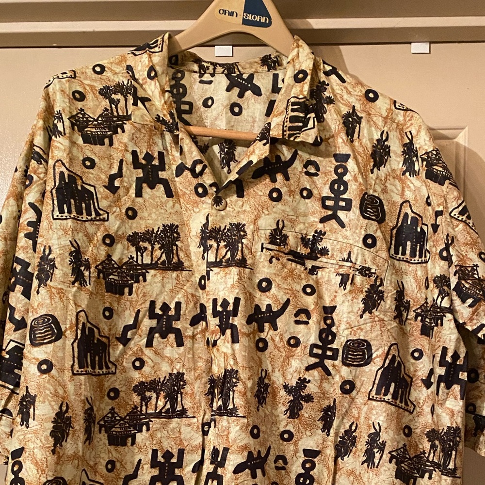 African print shirt